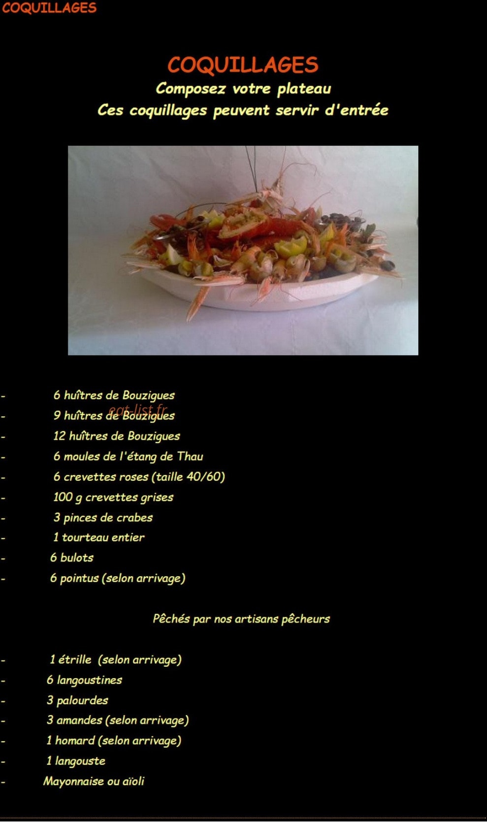 Chez Steph — carte page 2