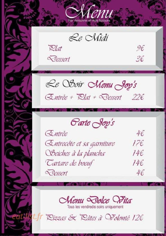 Joys — carte page 1