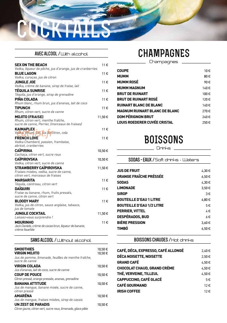 Jungle beach — carte page 2