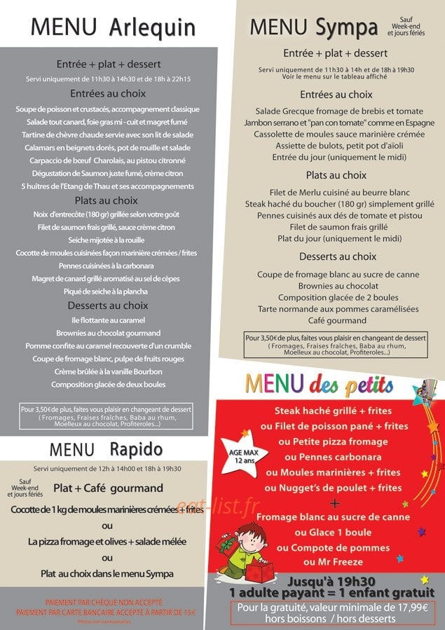 L'Arlequin — carte page 6