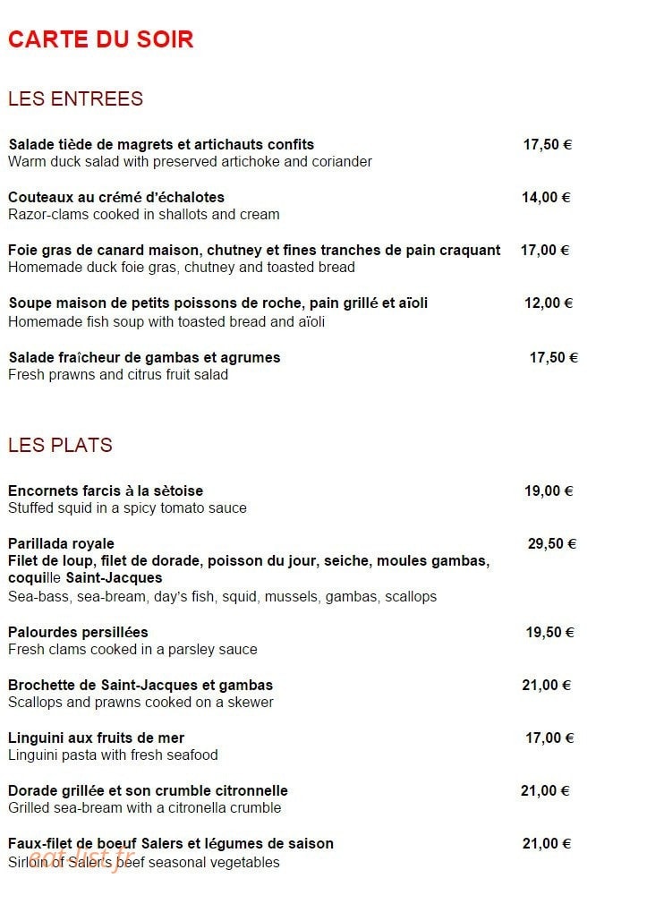 L'Infini — carte page 4
