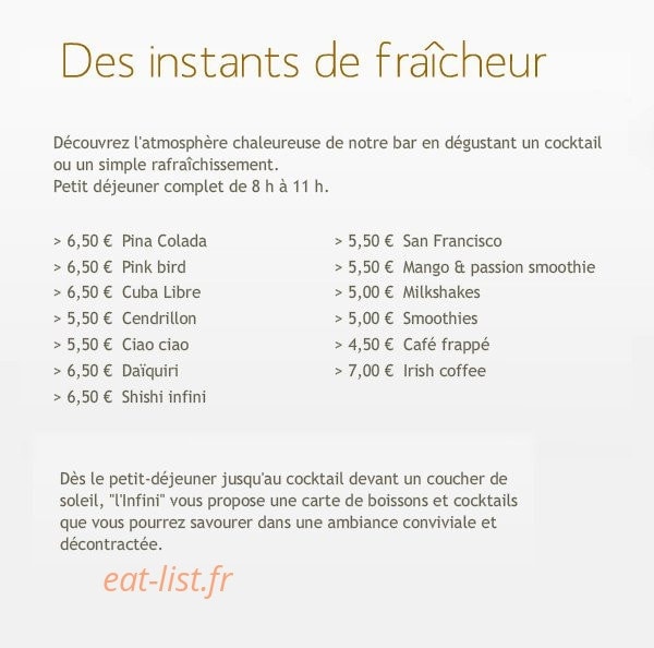 L'Infini — carte page 6