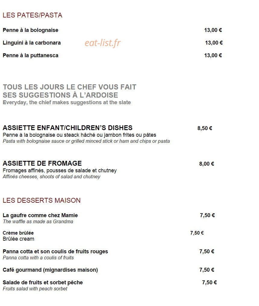 L'Infini — carte page 3