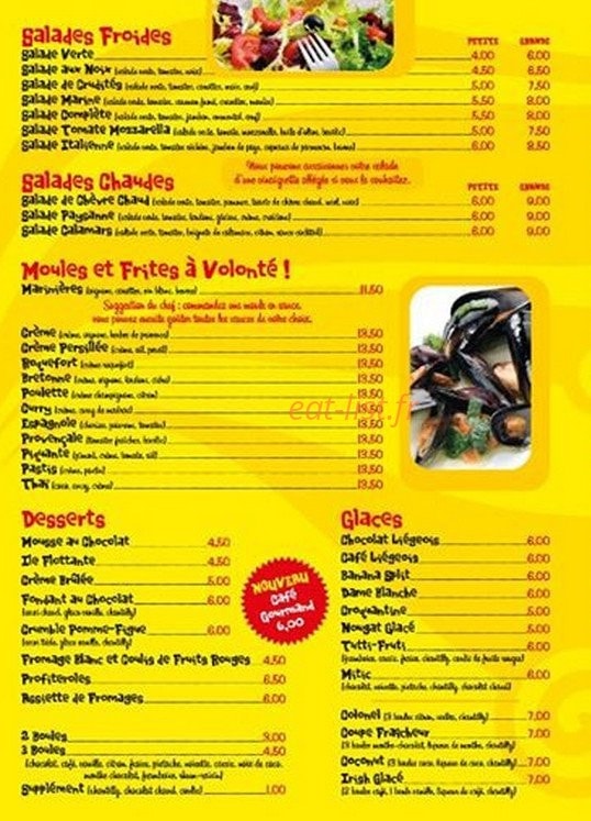 La Moule en Fête II — carte page 2