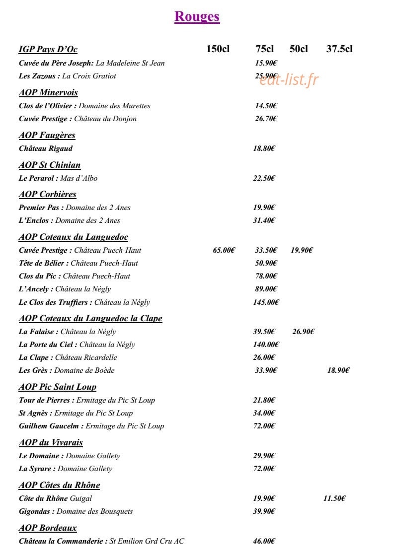 Les Roches Marines — carte page 8