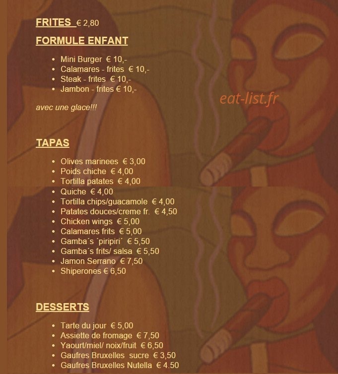 Mango's Beachbar — carte page 2