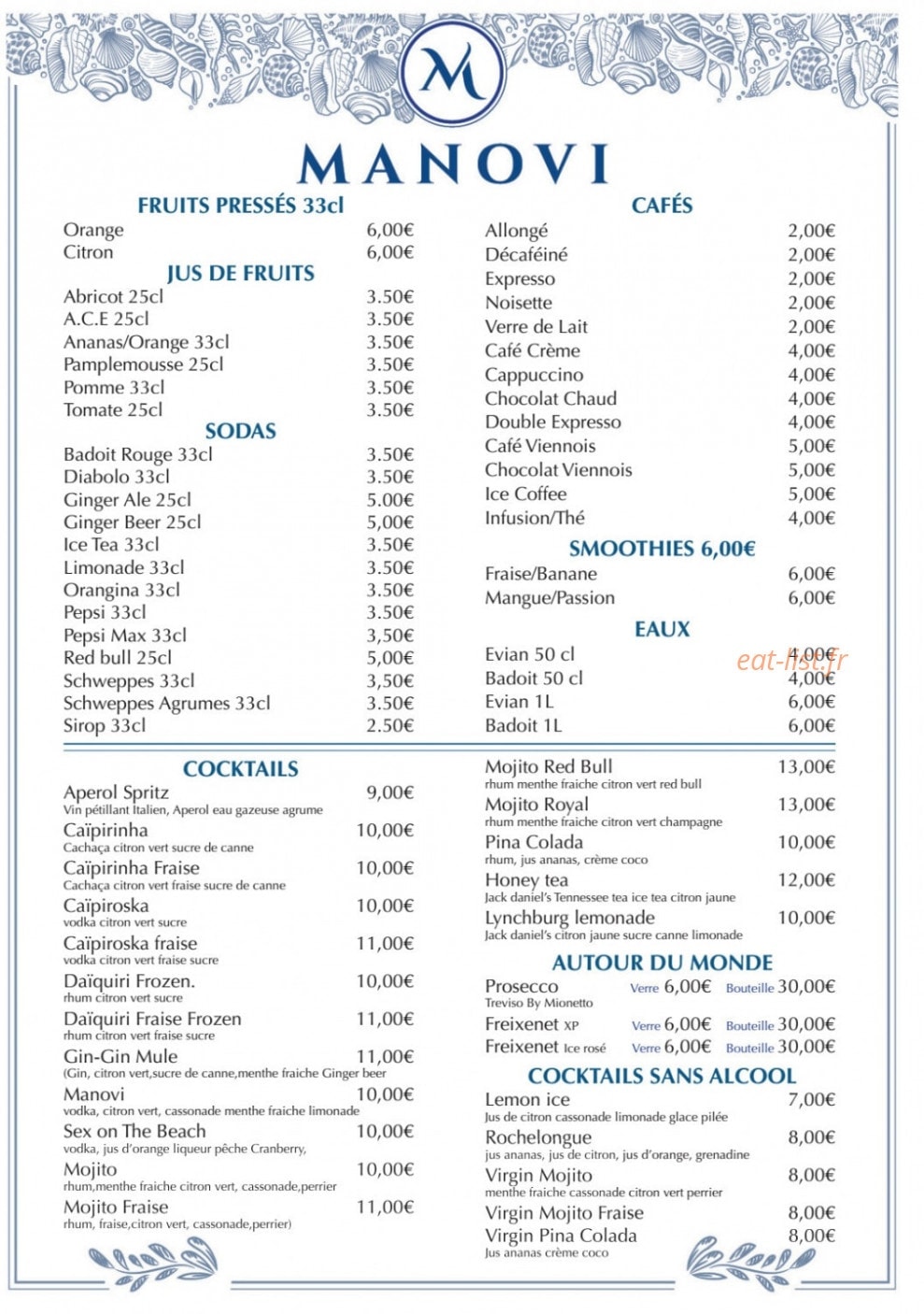 Manovi Plage — carte page 7
