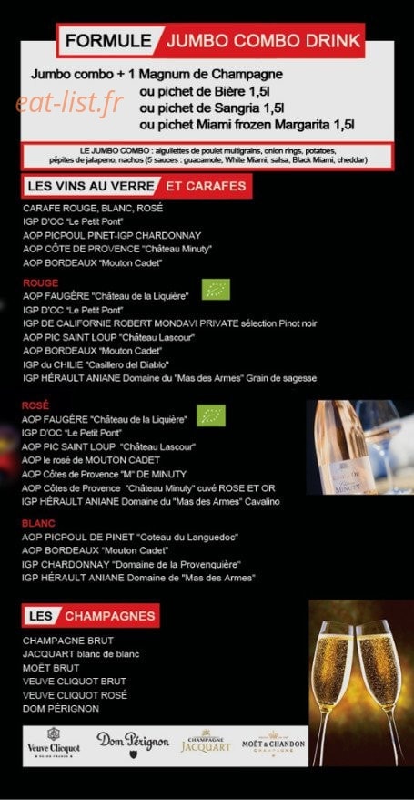 Miami Prime — carte page 2