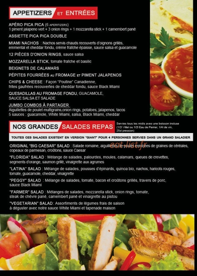 Miami Prime — carte page 3