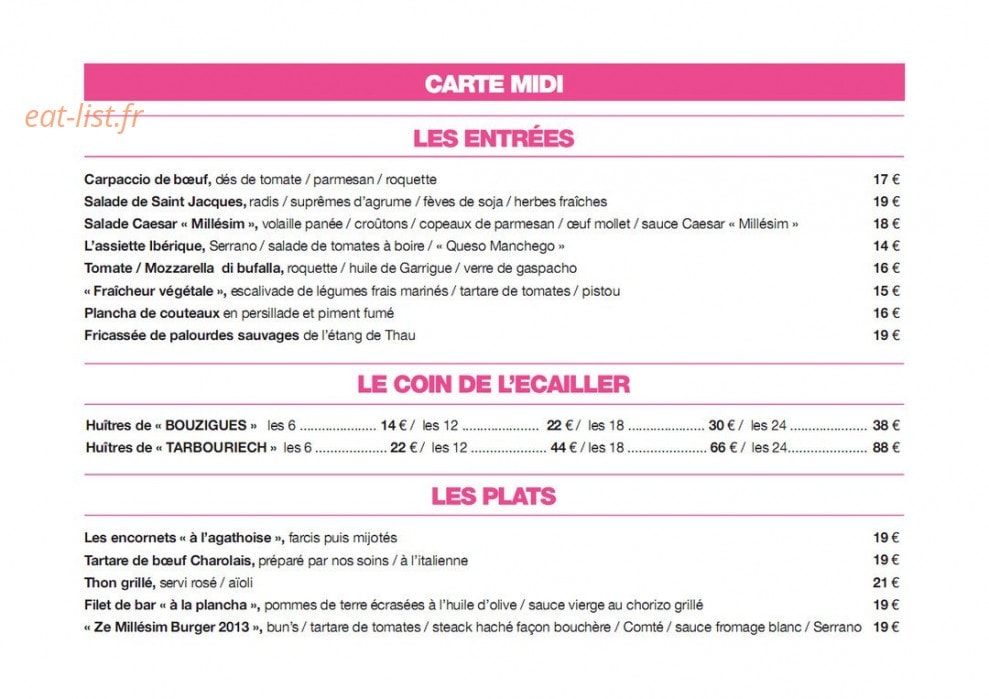 Millesim — carte page 1