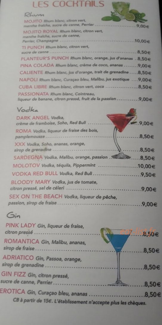 Moda Café — carte page 3