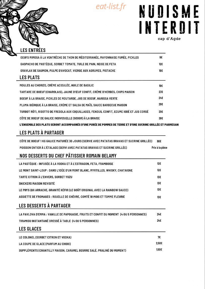 Nudisme Interdit — carte page 2