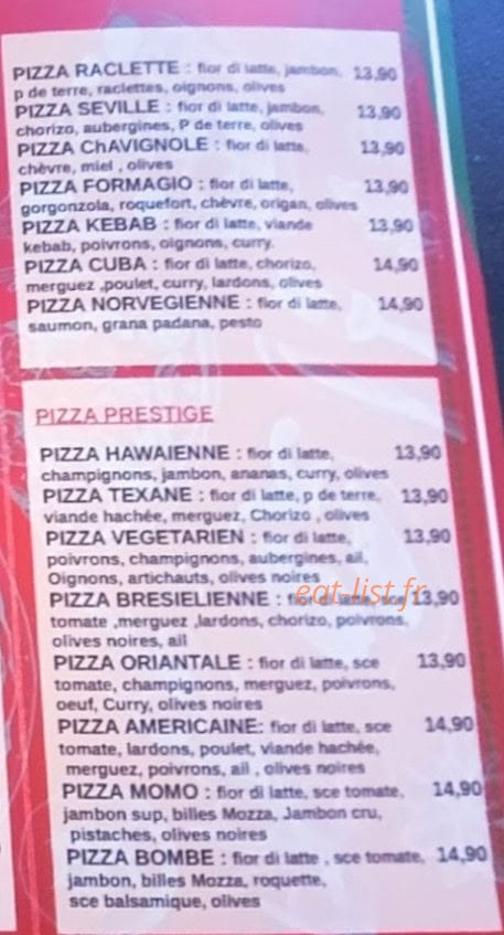 Pizza L’Éphèbe — carte page 3