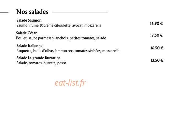 Brasserie Oppidum — carte page 2