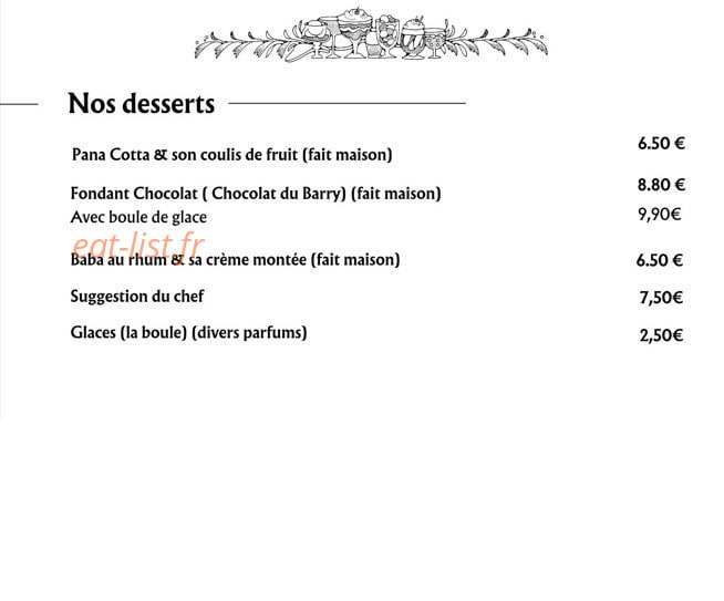 Brasserie Oppidum — carte page 4
