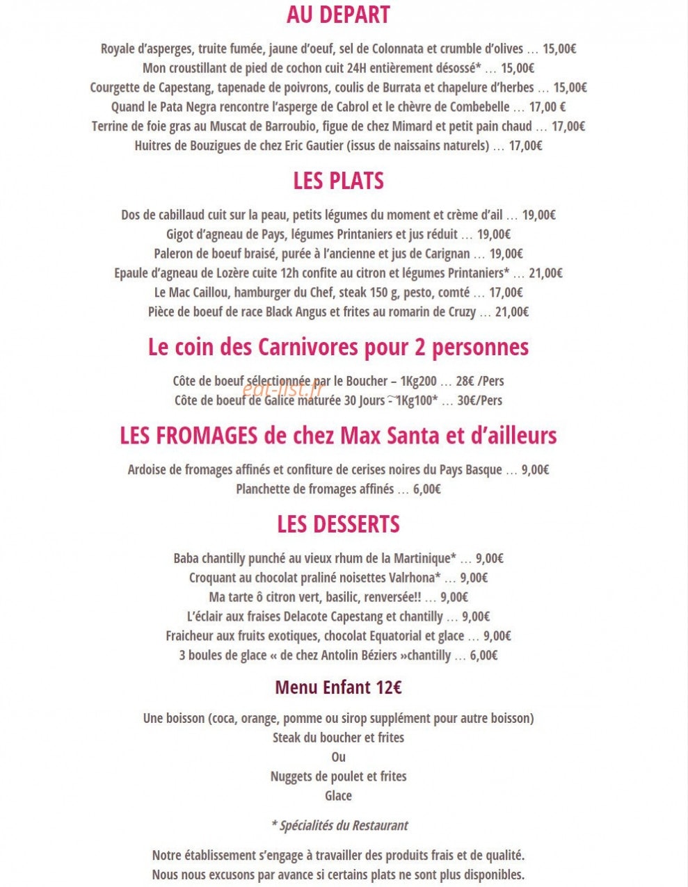 Le Terminus — carte page 2