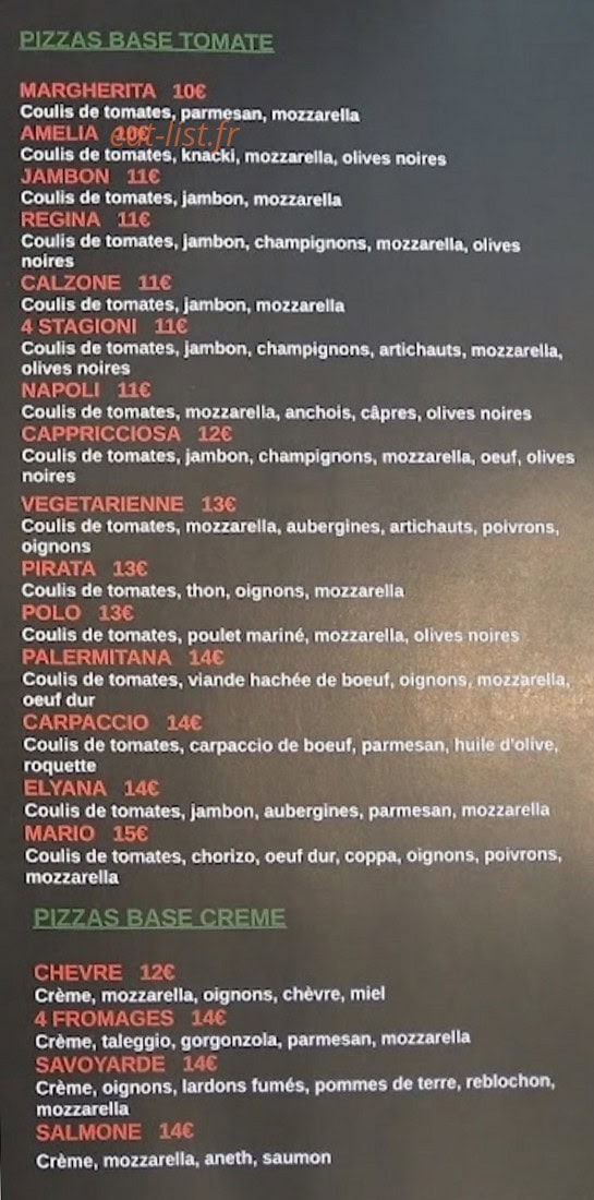 Chez mario — carte page 3