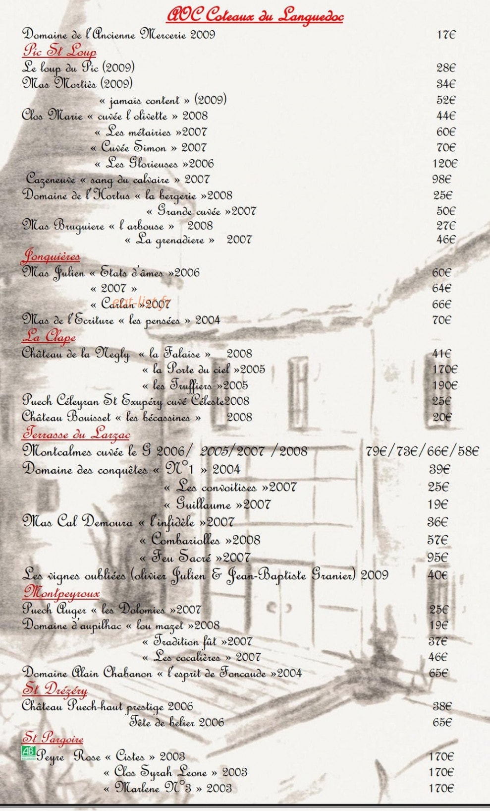 La Table de Roueire — carte page 5