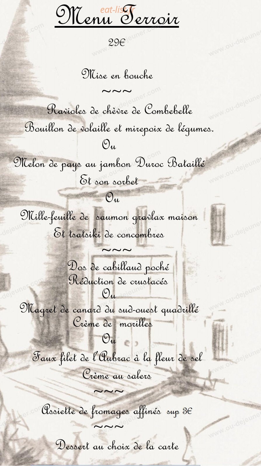 La Table de Roueire — carte page 11