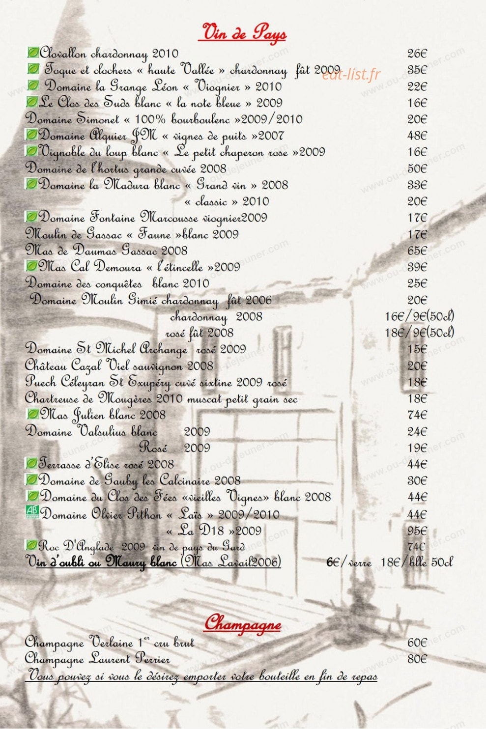 La Table de Roueire — carte page 9