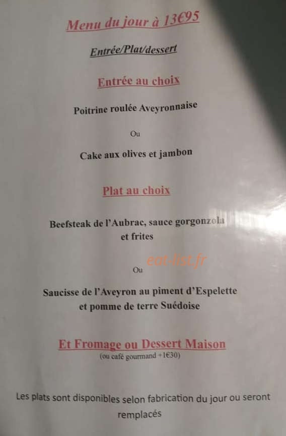 La Tavernat — carte page 2