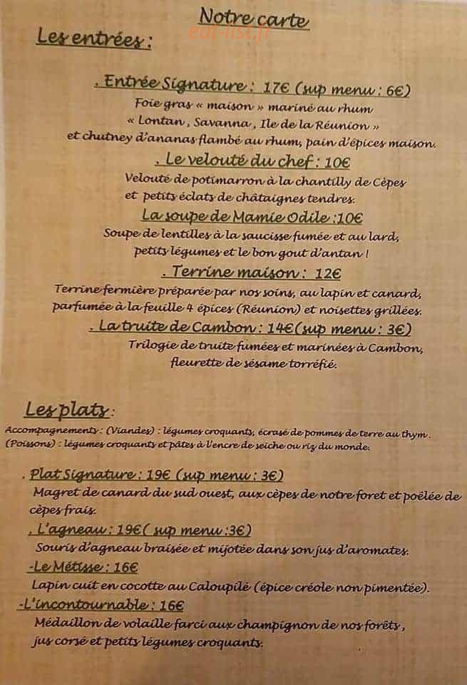 La Clairière — carte page 3