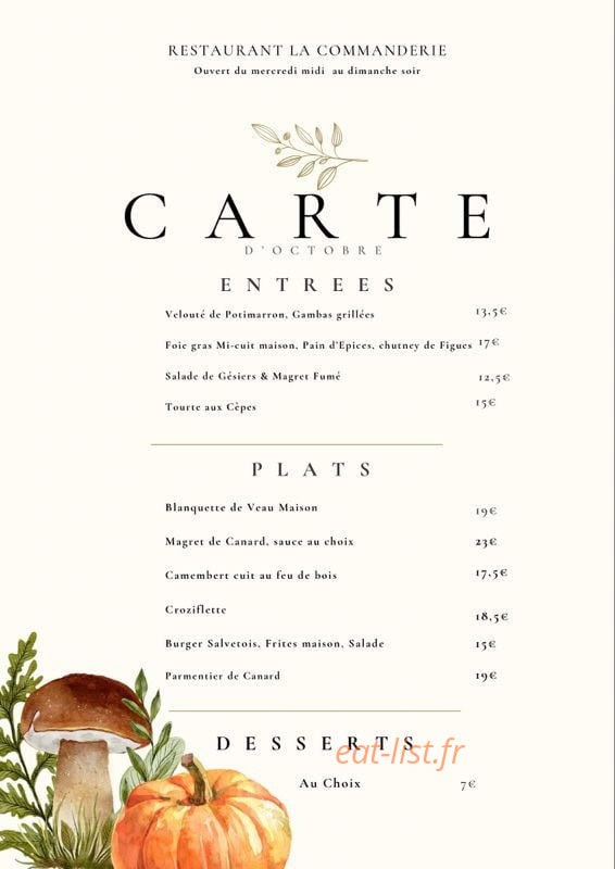 La Commanderie — carte page 2