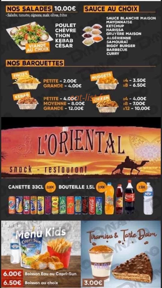 L’oriental — carte page 3