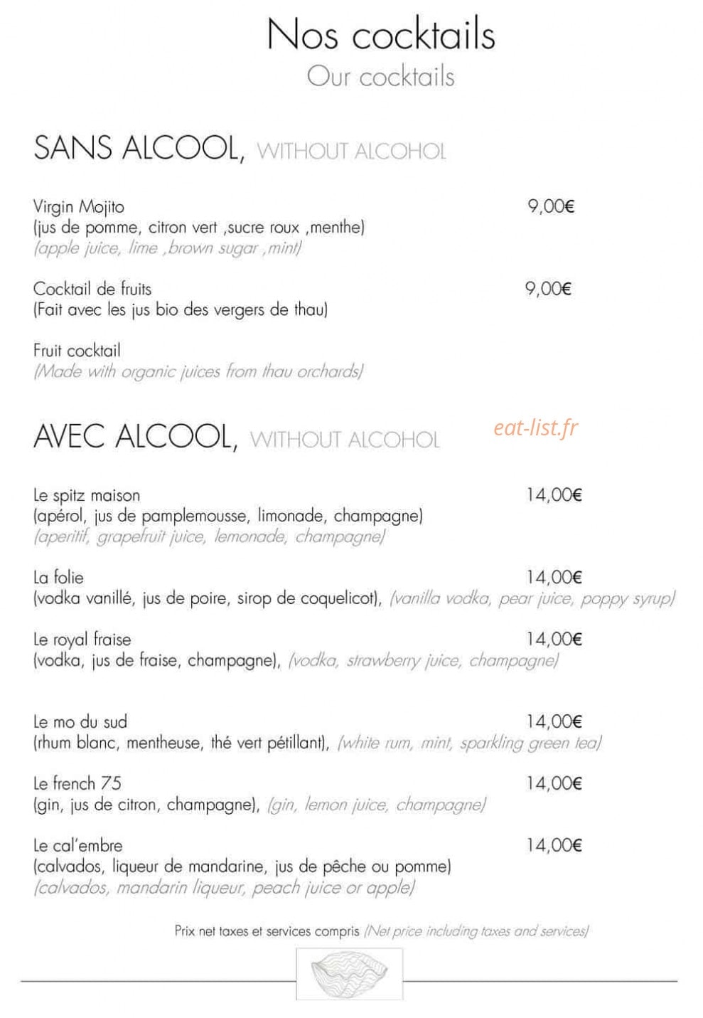 La Folie Tarbouriech — carte page 1