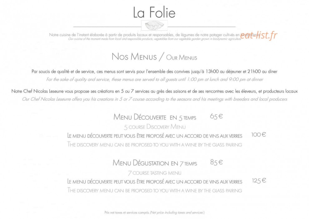 La Folie Tarbouriech — carte page 8