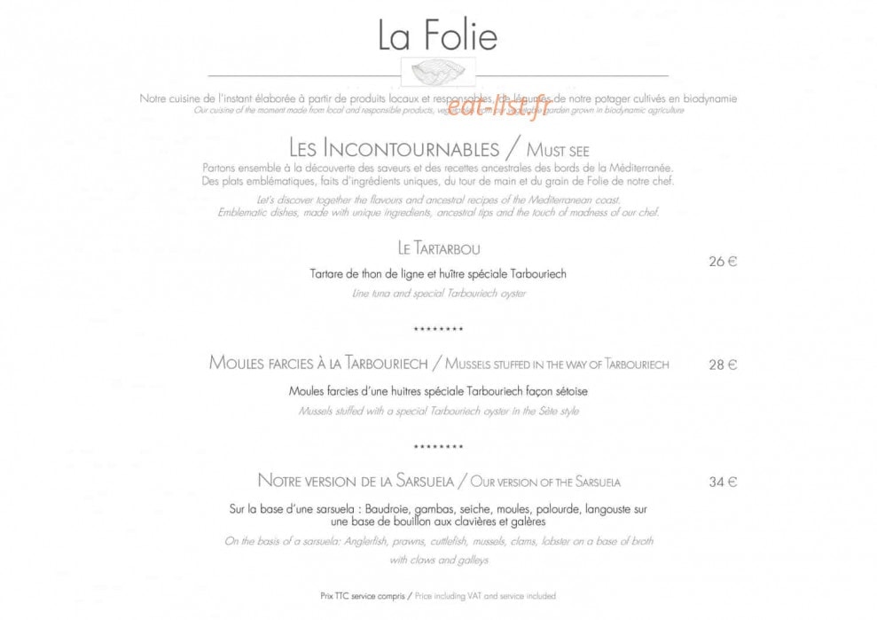 La Folie Tarbouriech — carte page 9