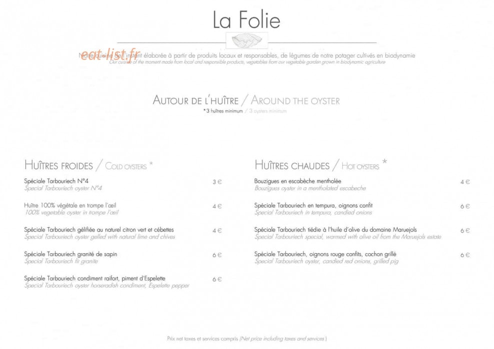 La Folie Tarbouriech — carte page 7