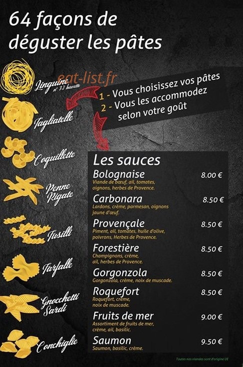 La Spagheteria — carte page 2