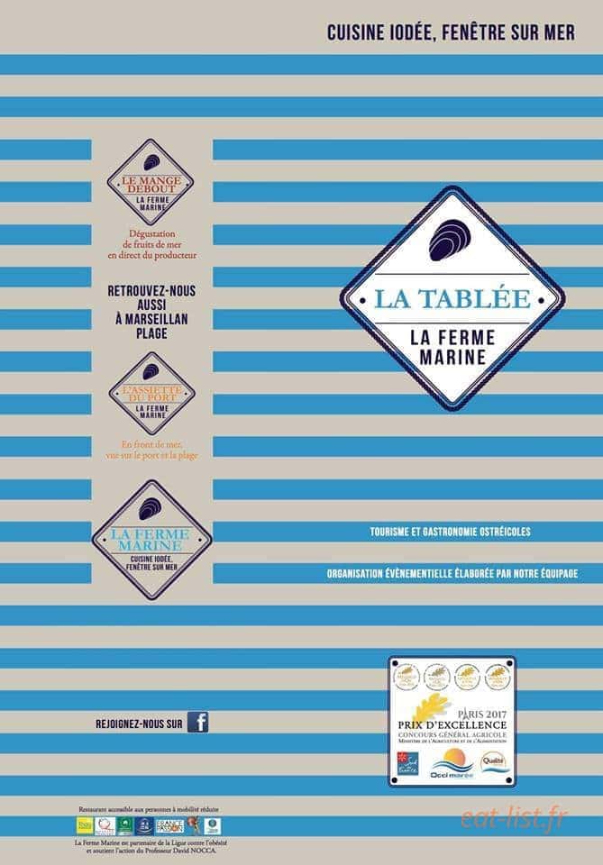 La Tablée — carte page 1