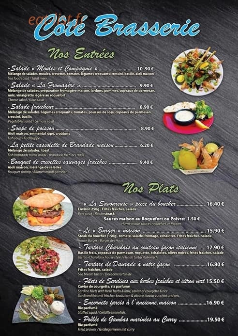 Moules et Compagnie — carte page 3
