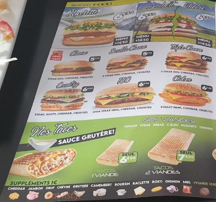 Smart Food — carte page 2
