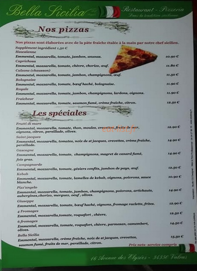 Bella Sicilia — carte page 2