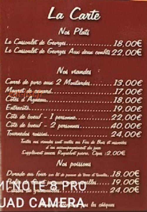 Café de la Mer — carte page 4