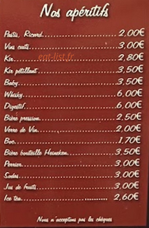 Café de la Mer — carte page 6