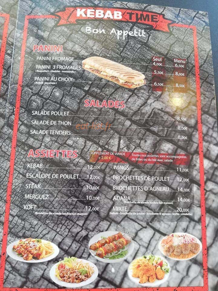 Kebab Time — carte page 3