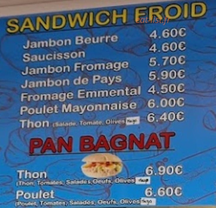 La Fringale — carte page 2