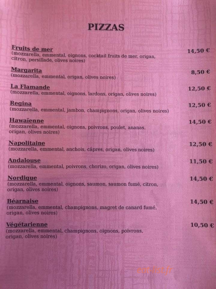 Le Gambetta — carte page 5