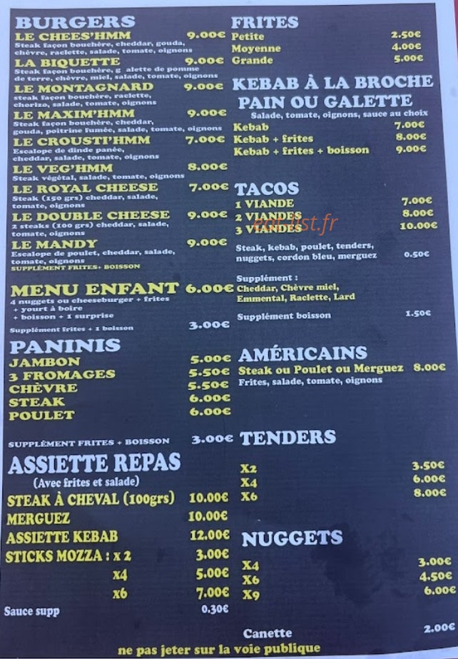 Mb burger — carte page 2