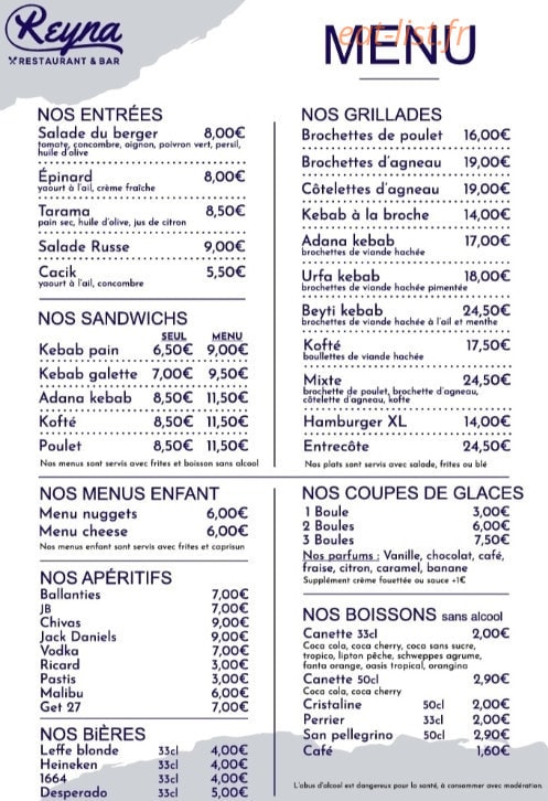 Reyna — carte page 2