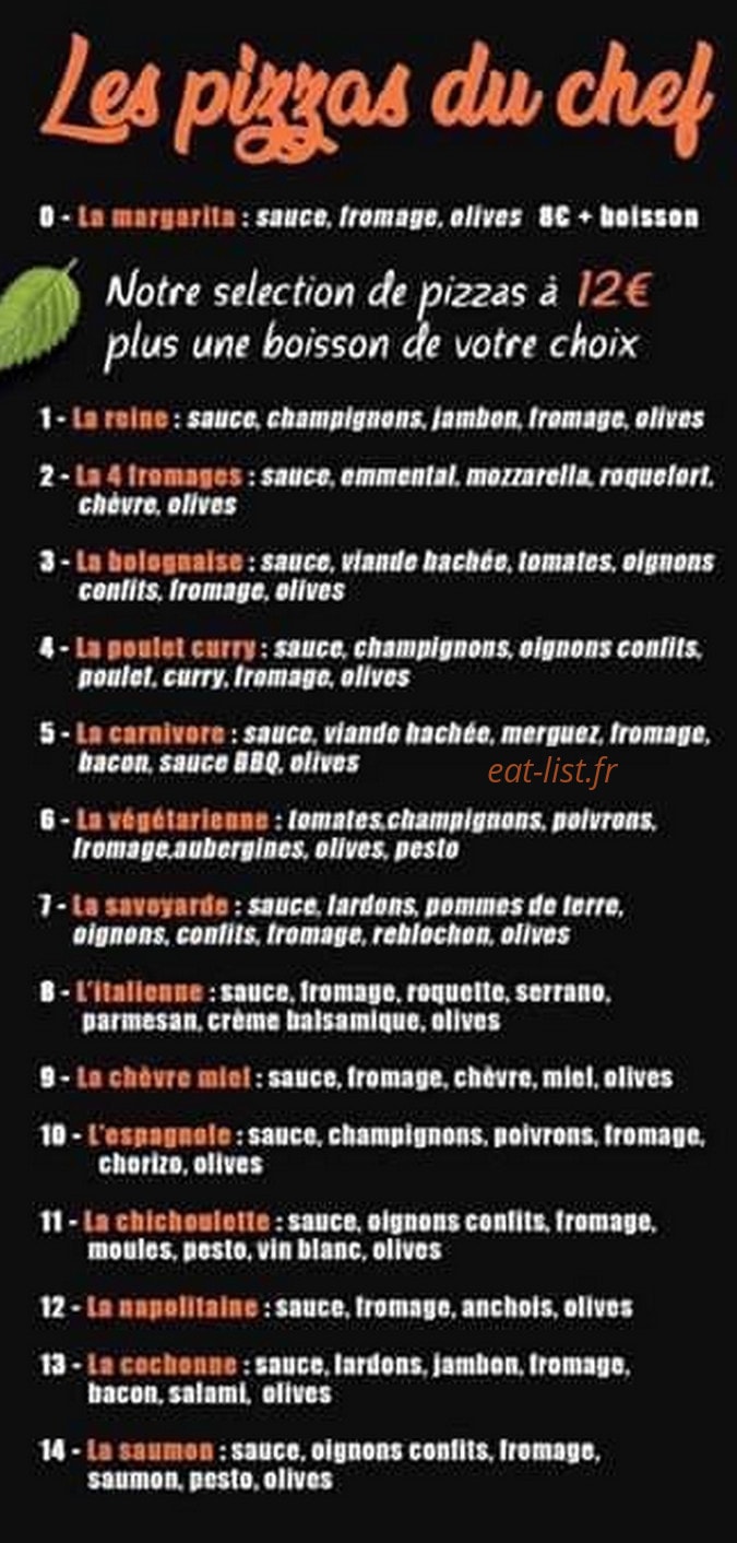 La Brasserie Du Boulanger — carte page 2