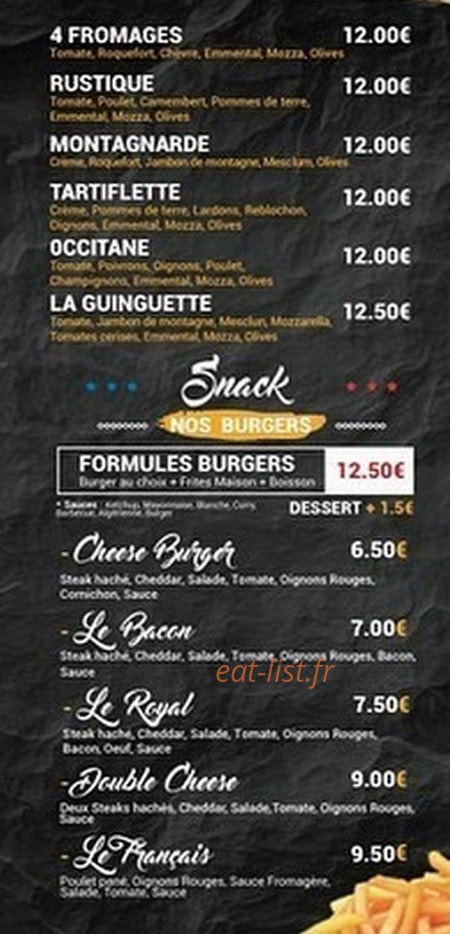 La Guinguette de la Promenade — carte page 2
