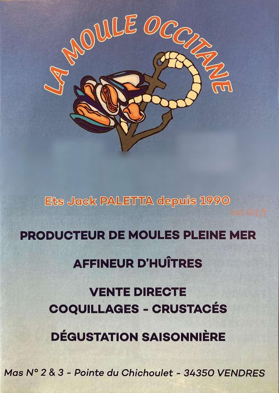 La Moule Occitane — carte page 1