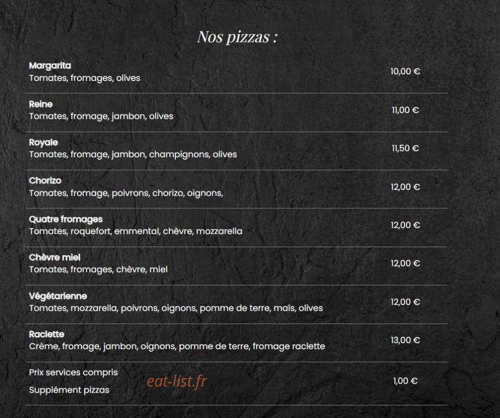 La brasserie de Lily — carte page 1