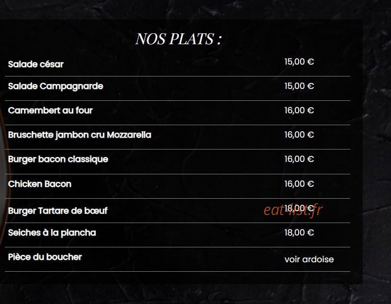 La brasserie de Lily — carte page 2