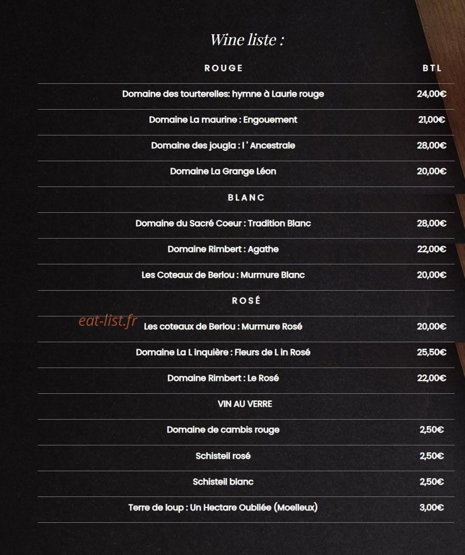 La brasserie de Lily — carte page 9
